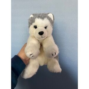 Ty Beanie Baby "Husky" Plush Dog Gray White 1997‎ Vintage Stuffed Animal